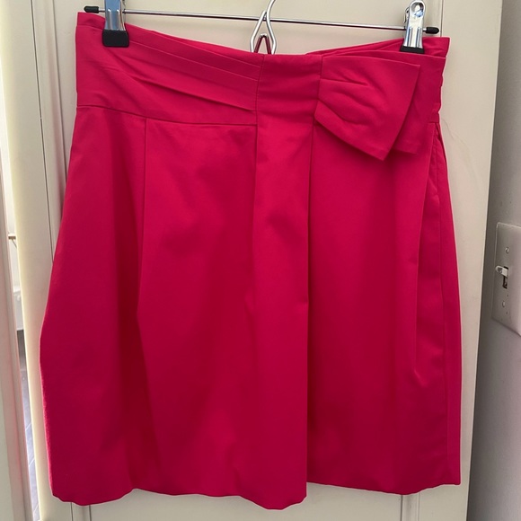 BCBG Hot Pink Mini Skirt with Bow - Picture 2 of 5